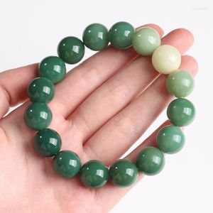 Strand natural bodhi raiz único círculo alta lance gradiente flores contas redondas jogar buda rosário yoga masculino feminino pulseiras