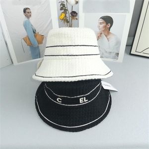 Bucket Hat Designer för Lady Women Waffle Design Cotton Stingy Brim Hats With Luxury Logo Formal Top Hats285T