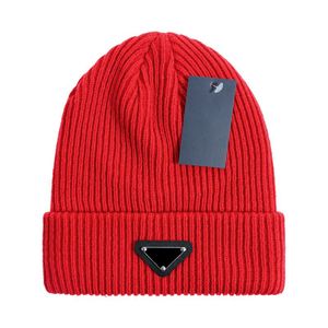 versatile beanieskull caps beanie designer beanie luxury temperament beanie hat knitted hat warm letter triangle design hat christmas gift hat dust bag 10ess2023