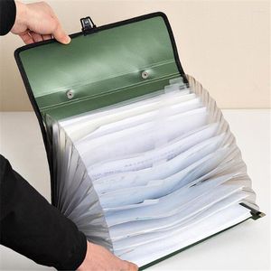 Storage Bags Portable Accordion Expanding File Folder Document Organizer Portfolio Holder 13 Pockets A4 Size Large Capacity Filing Bag