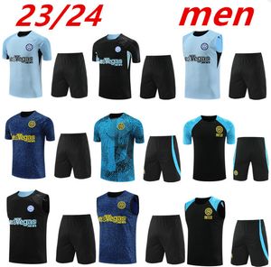 23 24 Inter Tracksuit Chandal Futbol Soccer Milano Training Suit 23 24 Milans Camiseta de Foot Short Sleeve Sportswear Sweatshirt