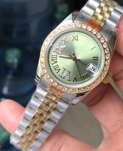 womens watch 31mm 28mm gold stainless steel woman 2813 movement diamond bezel lady ladies wristwatches