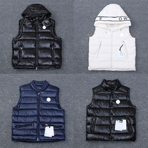 Mens Gilet Designer vest 여성 자수 엠보워드 엠블럼 서있는 넥 후드 더드 복어 부부 두꺼운 따뜻한 민소매 재킷 조끼 탱크 탱크 탑 크기 1/2/3/4/5 JDP4