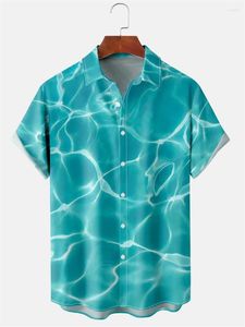 Erkek sıradan gömlekler 3d baskılı mantar grafik gömlek erkek kadın giyim yaz Hawaiian tatil plaj yaka bluz kısa kollu üstler