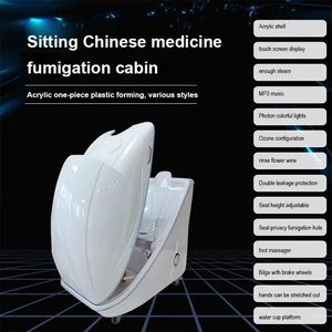 Infrared steam sitting down capsule slimming ozone therapy spa sauna dome, heating spa capsule for beauty salon flotation therapy weight loss and detox spa capsule