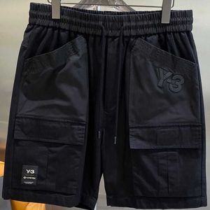 Men and Women y3 Summer Fashion Athleisure Cargo Shorts Letter Pocket Beach Shorts