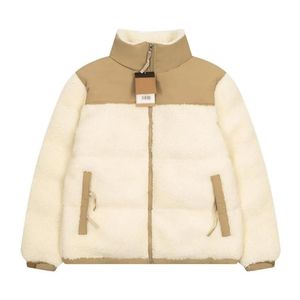 2023 Kış Kuzu Yün Ekleme Pamuk Ceketler Erkek Kadınlar Moda Tasarımcı Kilpiye Ceket Ceket Harfleri ile 3 Renk Sıcak Parkas Giyim S-2XL