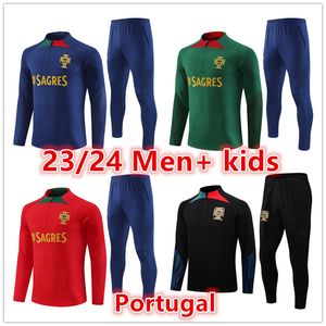 2023 2024 portugalski piłkarz dresowy portuguesa trening piłkarski mężczyźni i dzieci 23 24 Portugieser TrackSuits Jogging koszulki Koszulki