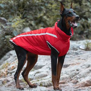 Odzież dla psa Wodoodporna bawełniana zimowa kamizelka kamizelka kurtka odblaskowa ciepło dla małych dużych psów Puppy Pug Chihuahua Pets Ubranie