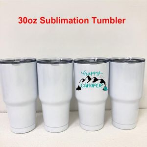 Tumblers 30oz Tumbler Sublimation Wine Vacuum Insulated Water Cup Stainless Steel Coffee Milk Mug Creative DIY Gifts