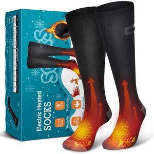 Sportsokken elektrische verwarmingssokken oplaadbare batterijsokken voor mannen vrouw winter thermische sokken buiten voor motorfiets skiën 230928