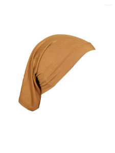 Scarves Solid Color Modal Mercerized Cotton Turban Cap Bottom Muslim Hijabs Bonnet Head Wrap Headband Hat Gift For Women