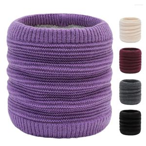 Sciarpe Sciarpa Snood Calda In Lana A Righe Coppia Unisex Anello Lavorato A Maglia Peluche Addensare Colletto In Maglia Di Lana Scaldacollo Fatto A Mano