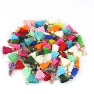 100 pieces pack Samll Tassel Vintage Leather Fringe for Purl Macrame DIY Jewelry Keychain Cellphone Straps Pendant gold hat306P