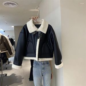 Women's Leather Moto Biker PU Leater Jacket Slim Fit Faux Women Classic Spring Autumn Basic Zipper Coat Outerwear T476