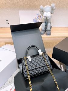 2023 Ny designer Small Fagrant Caviar Handbag Rhomboid Chain Bag Single Shoulder Crossbody Temperament Pure Leather Fashion Women Bag Zhu CI 65