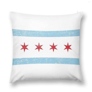 Poduszka Vintage Chicago Flag rzut CUZIONS PISHLACES BODZIN DO HOME