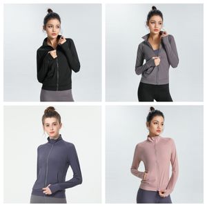 Giacca da yoga LULU con cerniera intera, nuova moda, look top, da donna, ultra morbida e leggera, con tasche