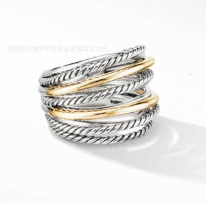 Colore Multi anello di design alla moda Stratificato in argento sterling 925 di lusso Separazione Preoccupazione Spedizione gratuita di gioielli con anelli
