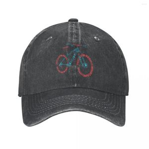 Bollmössor Vintage Cycling MTB Mountain Bike Baseball Cap Unisex Ejressed Washed Snapback Hat Cykel utomhusaktiviteter Fit Hattar