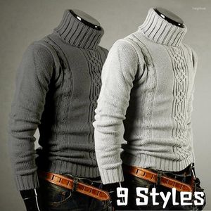 Men's Sweaters Winter Turtleneck Sweater Thicken Casual Pullover