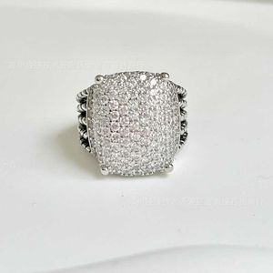 Gruppo di gioielli in sterline di lusso 925 designer Argento di fidanzamento Set anelli moda Anello zircone per ragazze junior