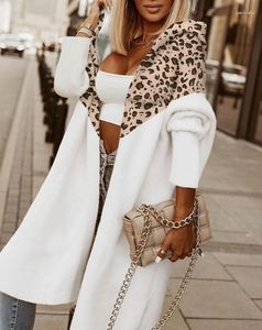 Women's Knits Cardigan For Women 2023 Autumn Fashion Contrast Leopard Hooded Casual Open Front Long Sleeve Daily Longline Coat Womens