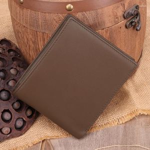 Wallets Men Brown Black Small Money Purses Design Dollar Price Top Thin Wallet Zipper