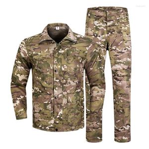 Fatos masculinos Exército Homens Forças Especiais Combate Camisa Casaco Calça Conjunto Ao Ar Livre Militar Soldado Uniforme Militar Camuflagem Terno Tático