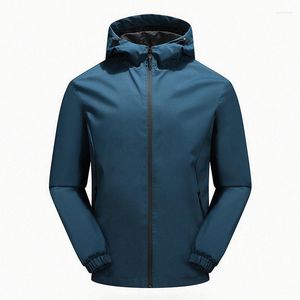 Herren-Trenchcoats, Outdoor-Jacke, mit Kapuze, wasserdichter Mantel, Sport, dünner Abschnitt, Stanzung