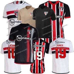 Spelarfans version Sao Paulo Soccer Jerseys 2023 2024 Nestor Luciano Alisson Calleri Arboleda James Pato Lucas 23 24 fotbollsmän