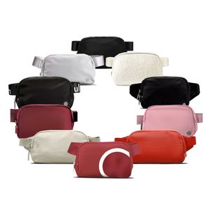 Designer de luxo lu em todos os lugares cinto lulu peito saco de luxo mulheres mens designer velo yoga fanny pack cintura bolsa de nylon ombro senhora crossbody bum cintura