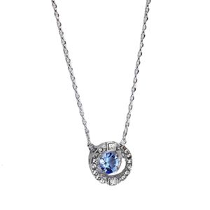 Halsband Swarovski Designer Luxury Fashion Women Necklace Dance Heart Shining Crystal Color Necklace Gifts For Women