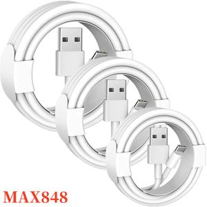 Hochgeschwindigkeits-L-zu-USB-Kabel Typ-C-zu-C-Kabel Datenladekabel 1M 3FT Handy 5W-Kabel für iPhone 11 12 13 14 XS X Pro Max 8 7 6s Plus Samsung Xiaomi Huawei-Telefone 848DD