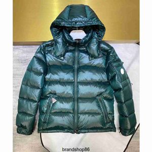 Erkekler Down Parkas M Mengjia Kış Klasik Maya Kaldırılmış Unisex Hooded Ceket