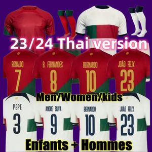 22 23 JOAO FELIX Portugal Fußballtrikot 2023 B.FERNANDES BERNARDO R.SANCHES PEPE DIOGO J Nationalmannschaftstrikot RUBEN DIAS R.NEVES RONALDO ANDRE SILVA Fußballuniform