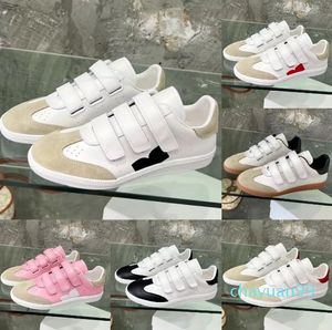 ماركة مصممة حذاء رياضة العلامة التجارية Isabel Paris Marant Sneakers Beth Grip-Strap Leath