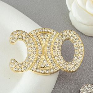 Charme Marke Doppel Brief Designer Brosche Pin Frauen Vergoldet Broschen Anzug Pin Mode Schmuck Hochzeit Zubehör