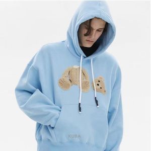 Designer com capuz homens suéter com capuz com capuz designer com capuz mulheres moda urso padrão impressão qualidade algodão material pano atacado 2 peças 10% casal hoodies