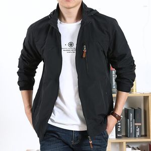 Мужские куртки, весенне-осенняя куртка в стиле милитари, мужская повседневная модная сетчатая куртка-бомбер с капюшоном, мужская уличная ветровка, размер одежды M-4XL