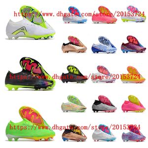 2023 Herrpojkar Kvinnor Soccer Shoes Mercurial Elite FG Cleats Top Quality Football Boots Sneaker Storlek 35-45