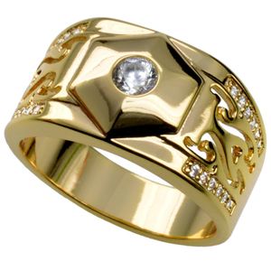 ANELLO DI FIDANZAMENTO DA UOMO IN ORO 18K CON FASCIA R285 SZ 8-15251v