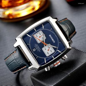 Wristwatches Trend Fashion Top Men's Watch Business Casual Waterproof Luminous Calendar Wristwatch Multi-functional Square Watches For Men