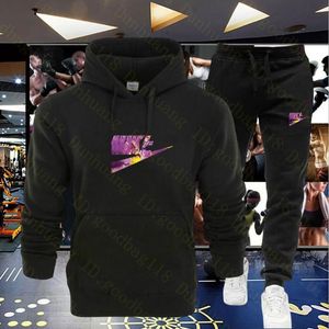 Designer Nytt träningsvarumärke tryckt sportkläder män kvinnor varma två stycken set sport hoodie tröja byxor uppsättningar fitness jogging svettdräkt