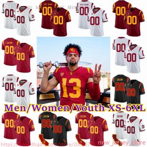 2023 Özel NCAA Koleji USC TROJANS FUTBOL JERSEY 13 CALEB WILLIAMS 0 Marshawn Lloyd 19 Jaylin Smith 7 Miller Moss 8 Malachi Nelson 6 Austin Jones 21 Quinten Joyner