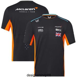 Wysokiej jakości koszulki męskie 2023 NOWOŚĆ F1 McLaren Team Men Fan Kids Fani Summer Tshirt Męs