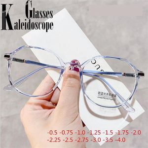 -0 75 1 25 1 75 2 25 2 75 2 0 2 5 3 0 4 0 Färdiga myopia glasögon kvinnor män anti-blå ljus kortsiktigt recept glasögon283n