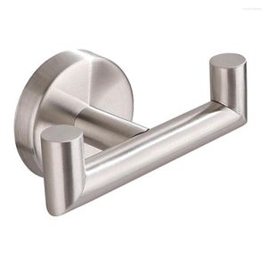 Bath Accessory Set 1pcs Stainless Steel Toilet Paper Holder Wall Hook Robe Towel Rack For Bathroom Kitchen Eco-friendly Hangers