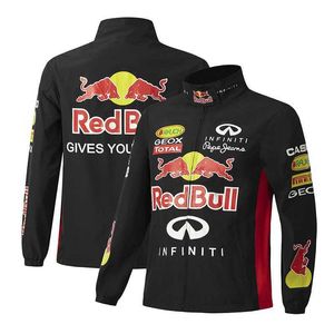 F Racing Suit Academy Style Winter Coat Red Cow Jacket Motorcykel Cycling F Black