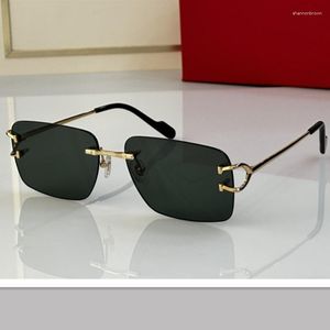 Sunglasses High Quality Designer Creations Personality Style Frameless Gradient For Men And Women Uv Resistant Uv40